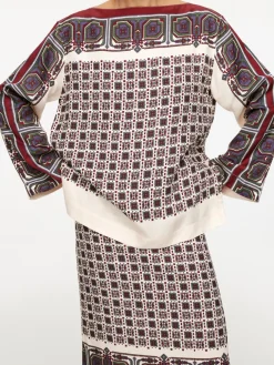 Boat-Neck Blouse