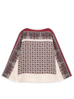 Boat-Neck Blouse