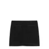 Boiled Wool-Blend Skirt