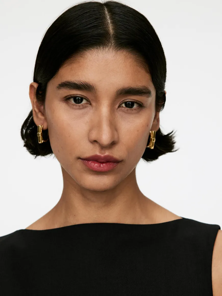 Bow Hoop Earrings