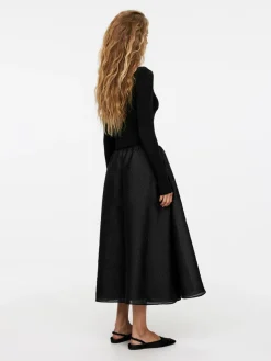 Brocade Midi Skirt