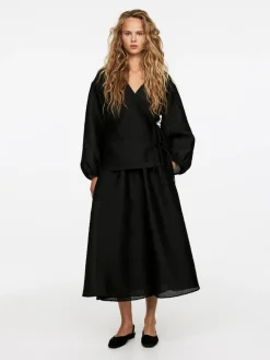 Brocade Midi Skirt