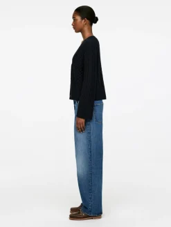 Cable-Knit Wool Cardigan