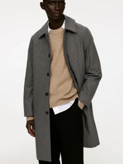 Checkered Car Coat