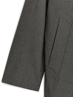 Checkered Car Coat