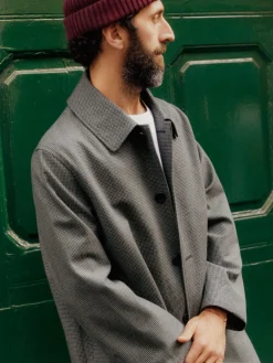 Checkered Car Coat