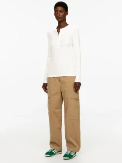 Cotton Henley Shirt