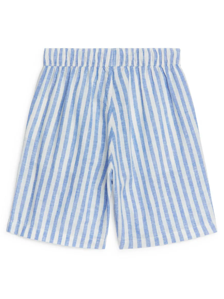 Cotton-Linen Shorts
