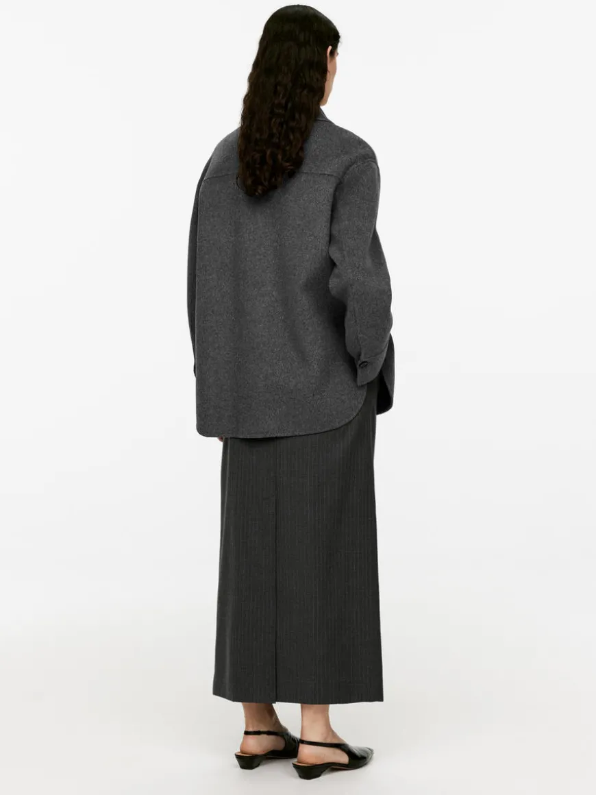 Double-Face Wool-Blend Shirt