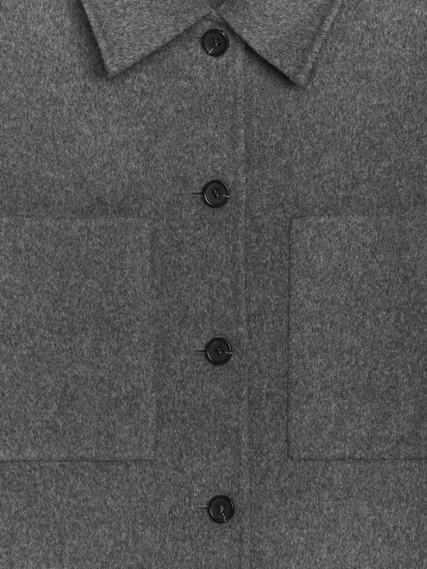 Double-Face Wool-Blend Shirt
