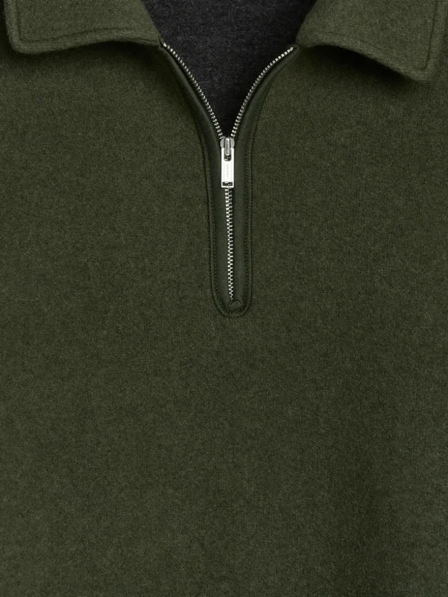 Double-Knit Half-Zip Jumper