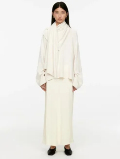 Drape Maxi Skirt
