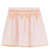 Embroidered Linen Skirt