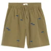 Embroidered Shorts