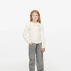 Frill Collar Pointelle Top