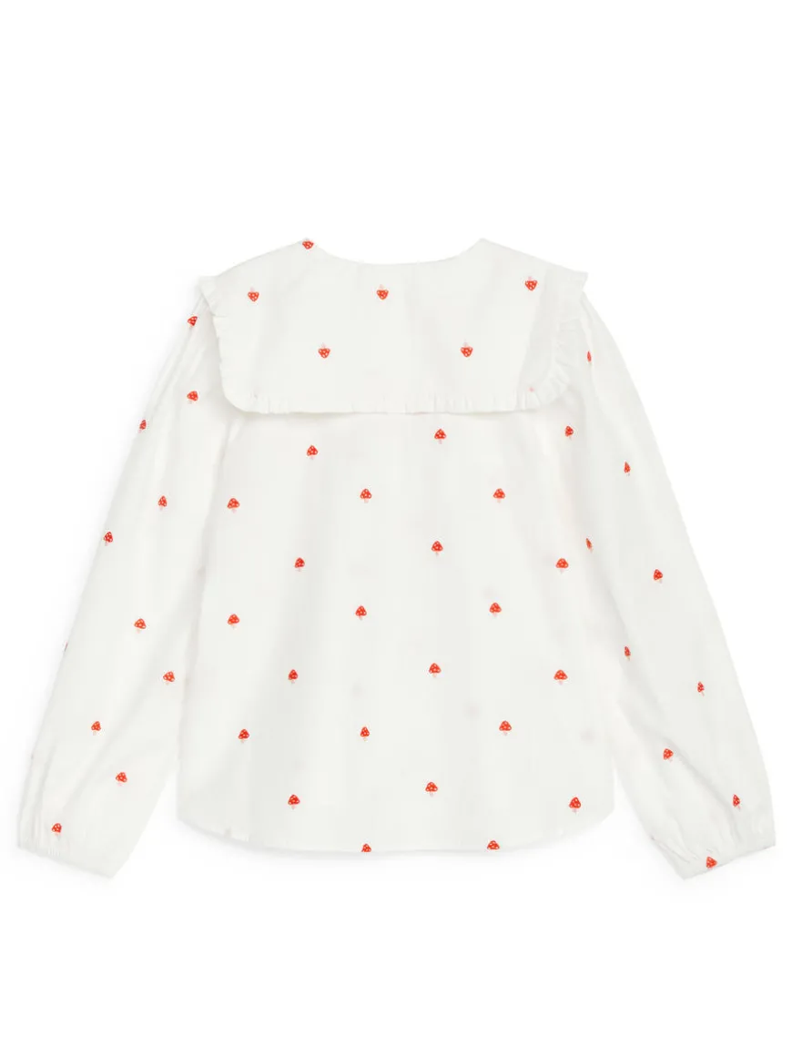 Frill-Collar Blouse