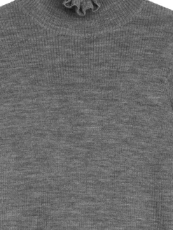 Frill-Collar Wool Jumper