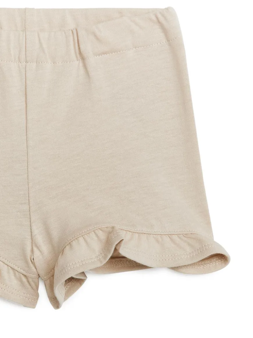 Frilled Jersey Shorts