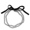 Glass Bead Velvet Necklace