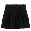 High Waist Linen Shorts