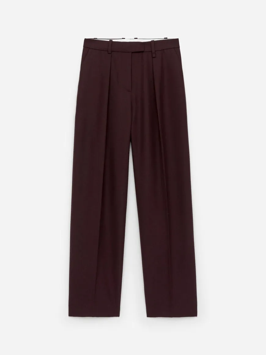 High-Waist Pleated Trousers
