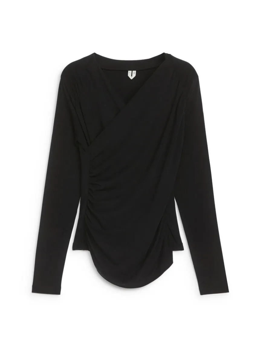 Jersey Wrap Top