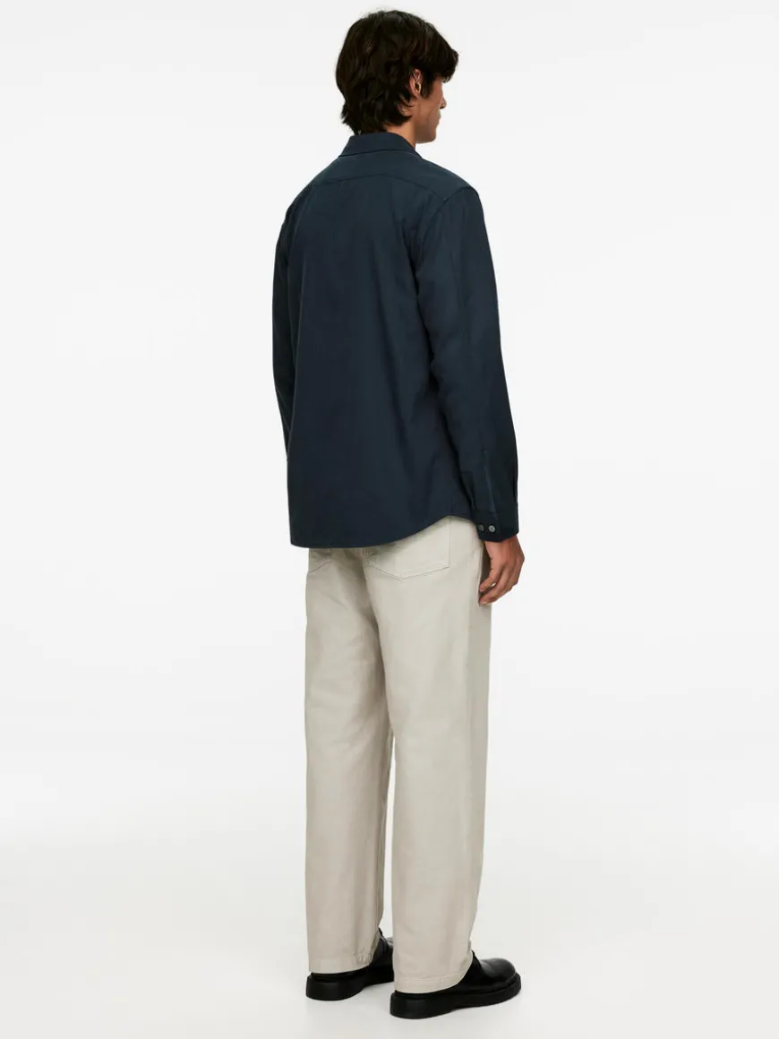 Lyocell Blend Twill Shirt