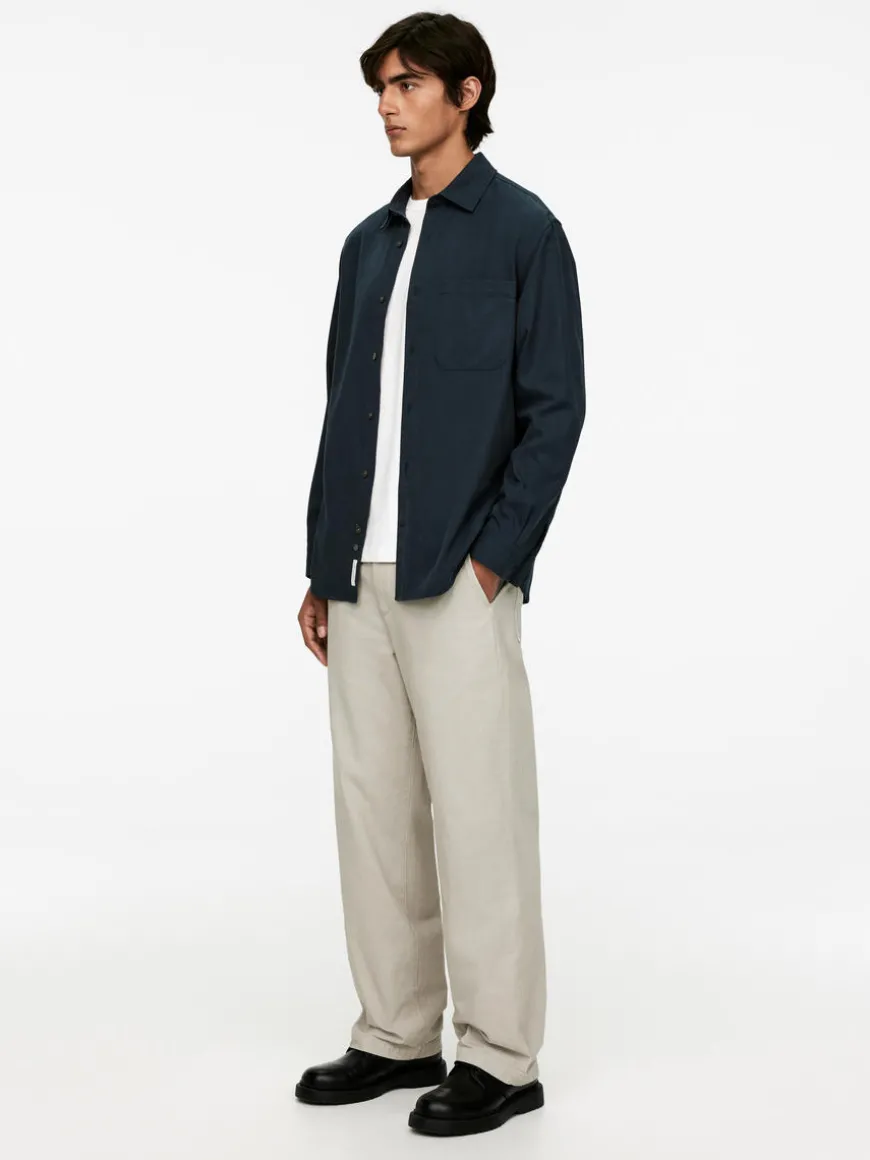 Lyocell Blend Twill Shirt