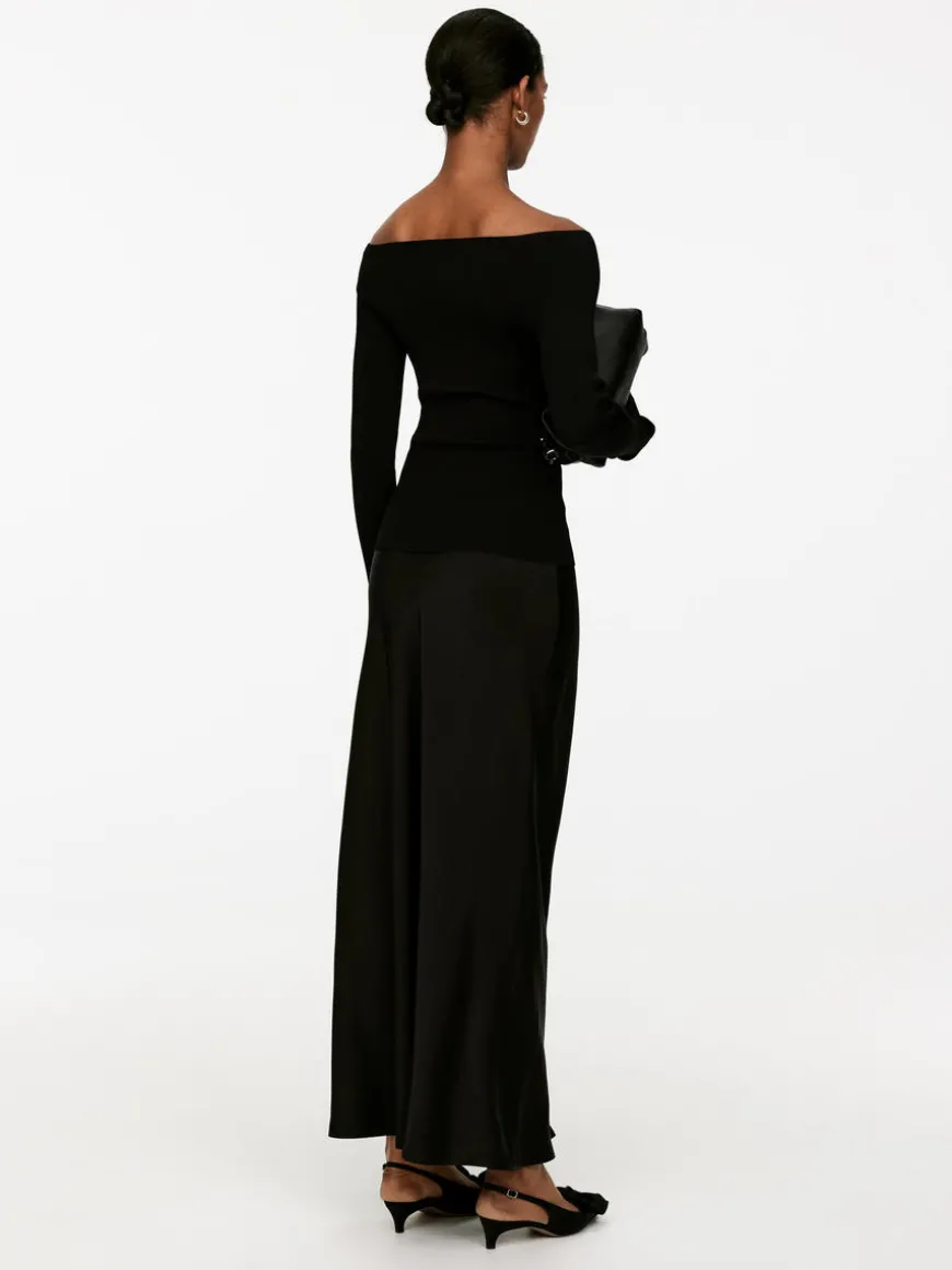 Maxi Satin Skirt