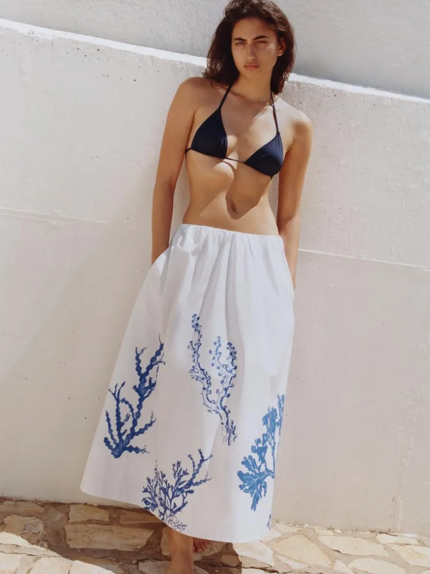Midi Cotton Skirt