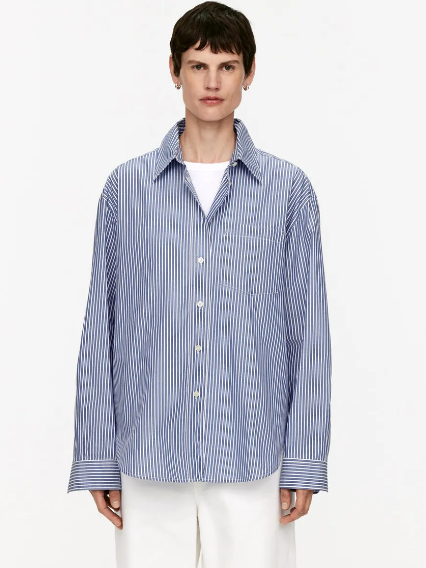 Oversized-Fit Poplin Shirt
