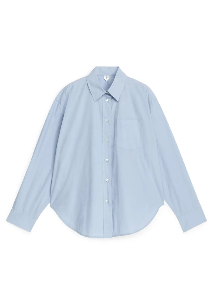 Oversized-Fit Poplin Shirt