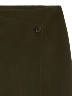 Penny Martin Wool-Blend Wrap Skirt