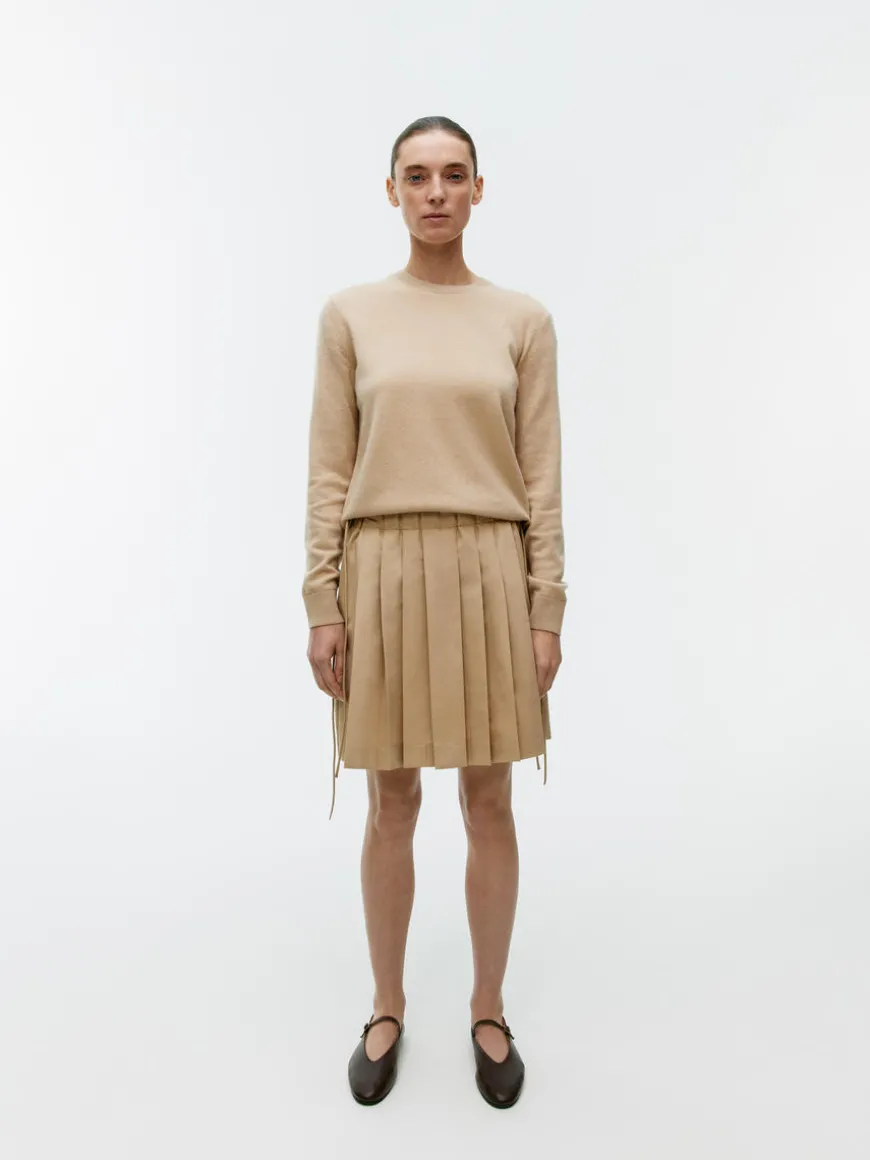 Pleated Midi Skirt