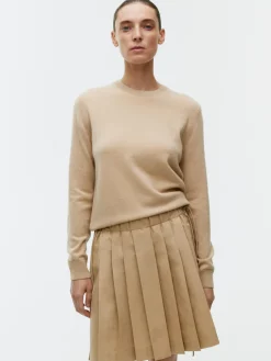Pleated Midi Skirt