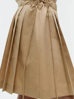 Pleated Midi Skirt