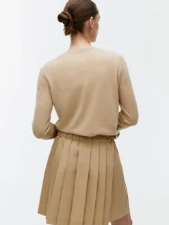 Pleated Midi Skirt