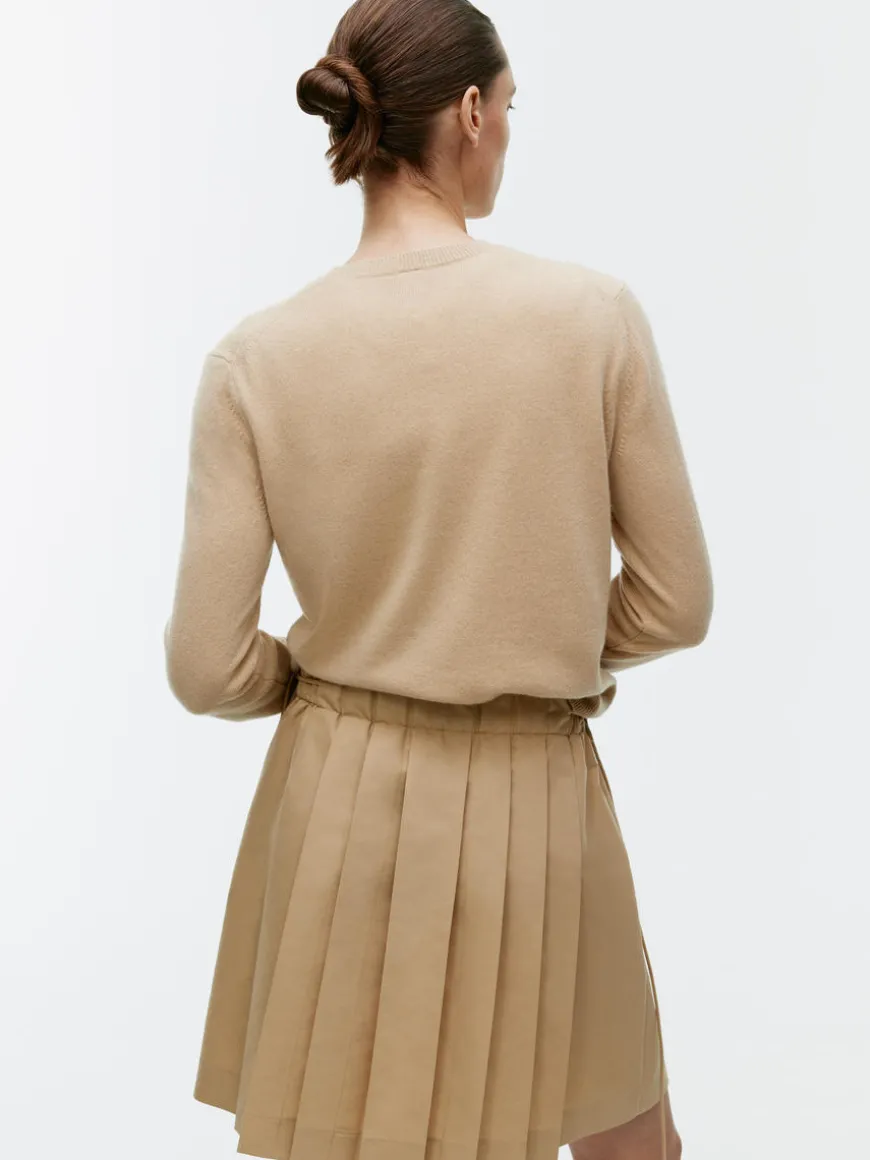 Pleated Midi Skirt