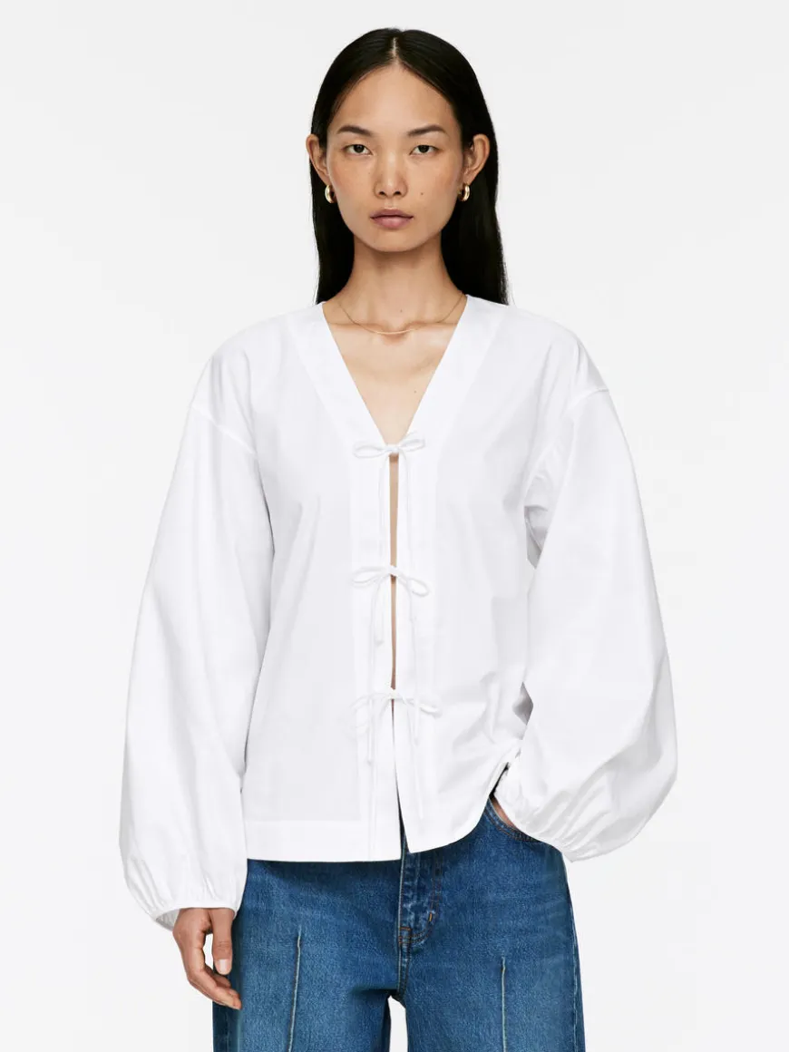 Puff-Sleeve Blouse