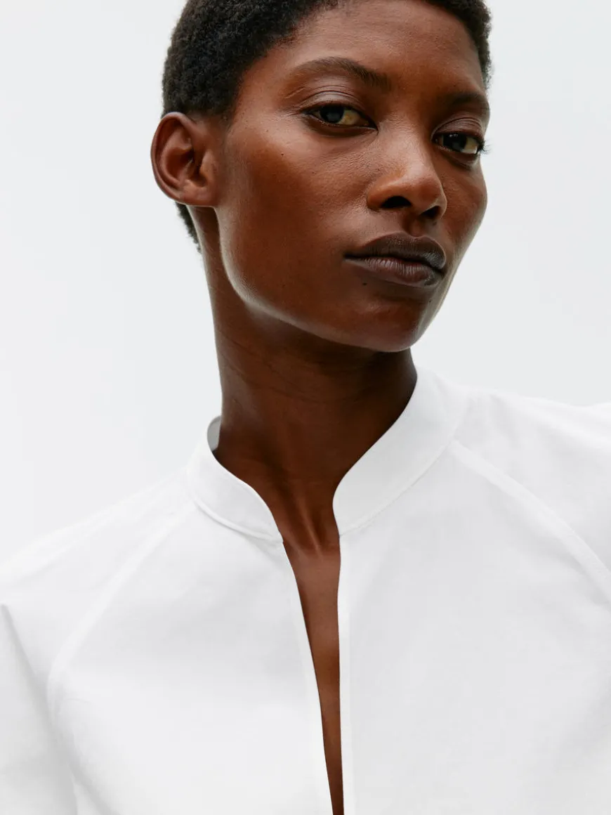 Puff-Sleeve Blouse