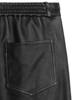 Relaxed Leather Trousers