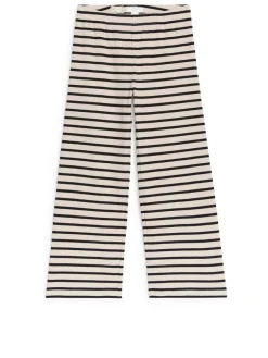 Rib Cotton Trousers