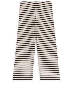 Rib Cotton Trousers