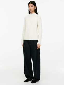 Rib-Knitted Jumper