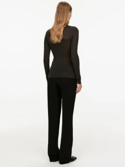 Roll-Neck Wool Top