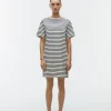 Short-Sleeve Cotton Dress