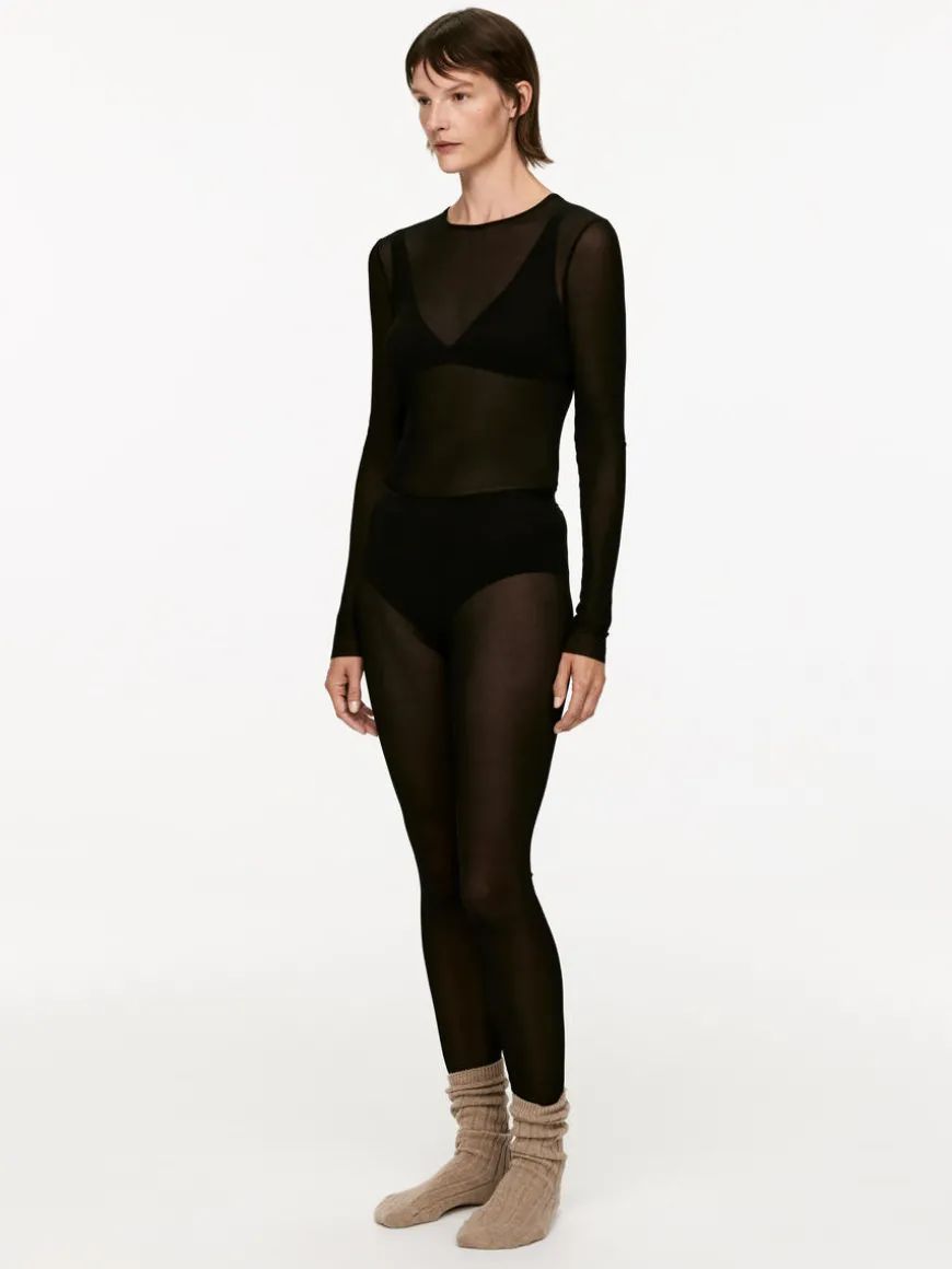 Silk Rib Leggings