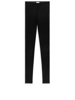 Silk Rib Leggings