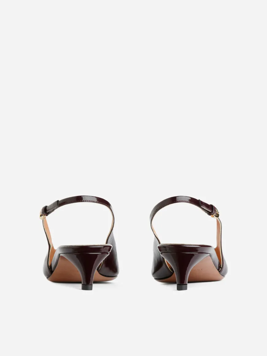 Slingback Leather Pumps
