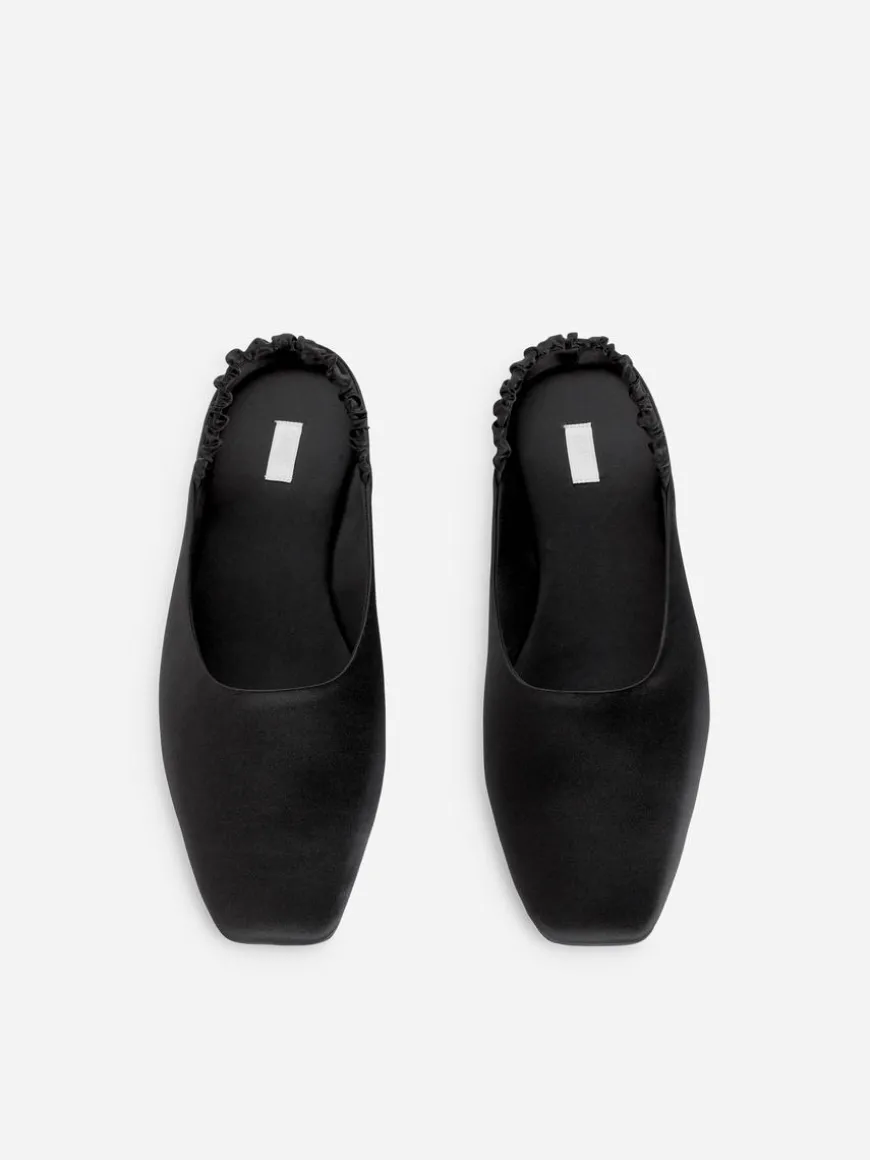 Slingback Satin Flats
